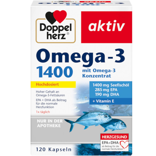 Усиленная Омега 3 Doppelherz Omega-3 1.400, 120 капс