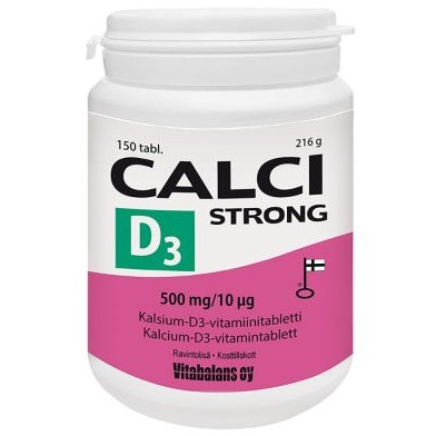 Кальций и витамин Д 500mg/10mg Calci strong + D3 150 таблеток