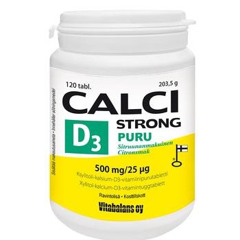 Кальций с Д3 Calci Strong Calcium+D3 жевательные, 120 табл