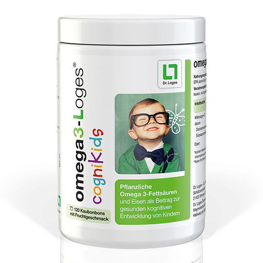 Растительная веганская омега для детей Dr. Loges OMEGA3-Loges cogniKids, 120 капс
