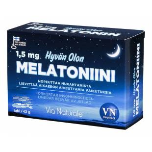 Мелатонин для сна 1.5 mg Hyvan Olon Melatoniini, 90 табл