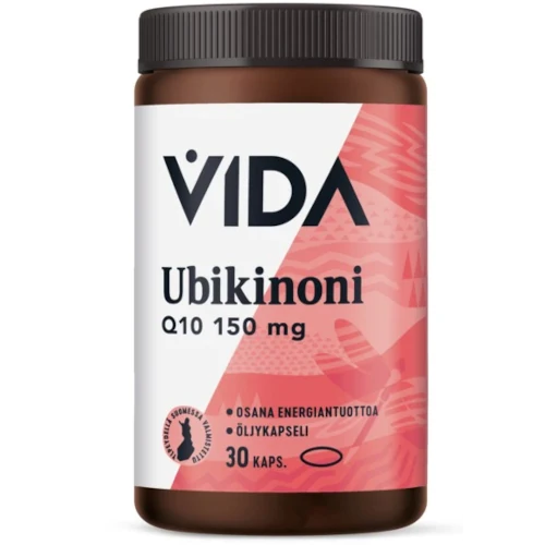 Убихинон коэнзим Q10 Vida Ubikinoni Q10 150 мг, 30 капс