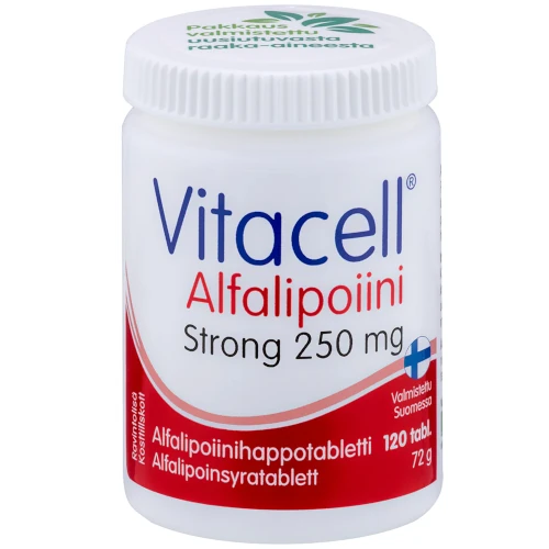 Альфа-липоевая кислота Vitacell® Alpha-lipoic Strong, 120 табл