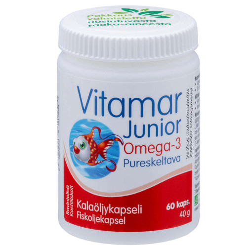 Омега-3 для детей с 3 лет Vitamar Junior, 60 капсул
