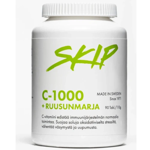 Витамин С и шиповник Skip C-1000 + Ruusunmarja 90 табл