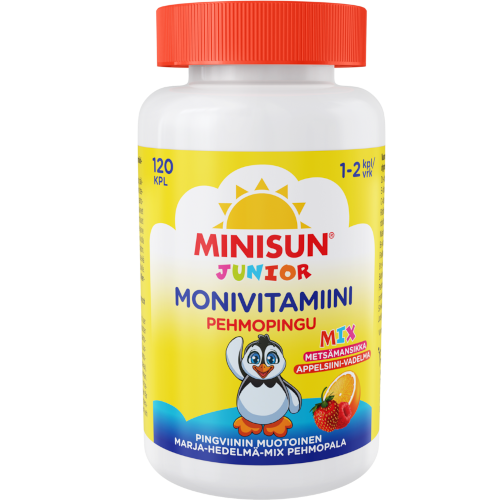 Витамины для детей Minisun monivitamiinit ягодно-апельсиновые мармеладки 120 шт
