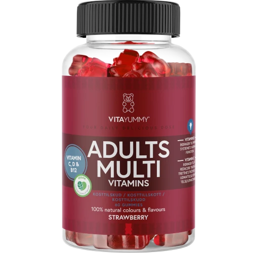 Витамины для взрослых и детей VitaYummy Adults Multivitamins Strawberry, 60 мармеладок