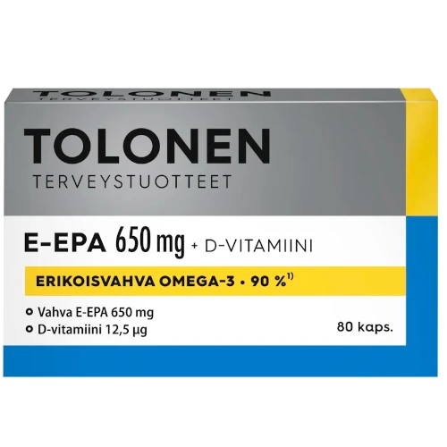 Витамины омега-3 Tolonen E-EPA 650 mg, 80 капс