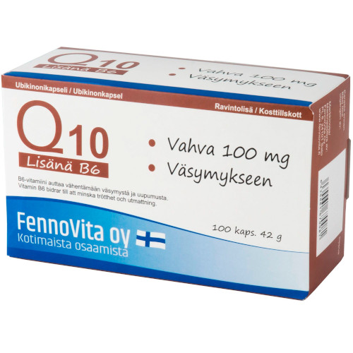 Витамины Q10 +B6 Fennovita Q10 + B 6 vitamiini 100 табл