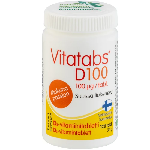Усиленный витамин Д Vitatabs®D 100 мкг Passion, 120 табл