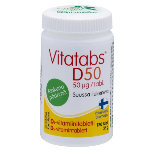 Витамин Д Vitatabs® D 50 мкг, 120 табл со вкусом груши