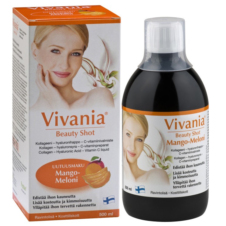 Вивания комплекс для красоты кожи Vivania Beauty Shot mango-melon 500 мл