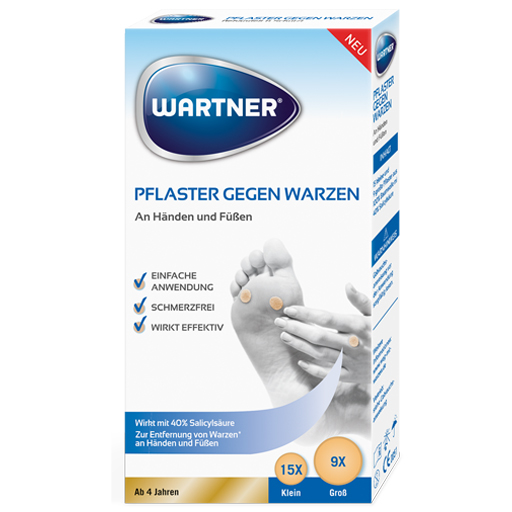 WARTNER пластыри против бородавок 24 шт