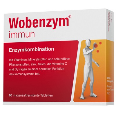 Ферменты, витамины и минералы Вобэнзим Wobenzym Immun, 60 шт