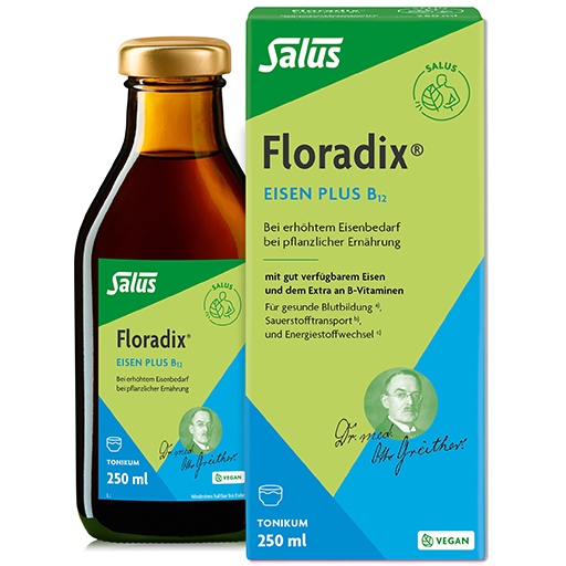 Железо и витамин B12 FLORADIX Eisen plus B12 vegan 250 мл