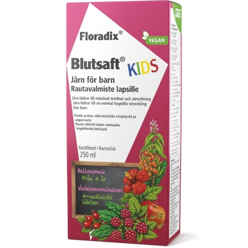 Железо и витамины для детей от 4 лет Floradix Blutsaft Kids, 250 мл